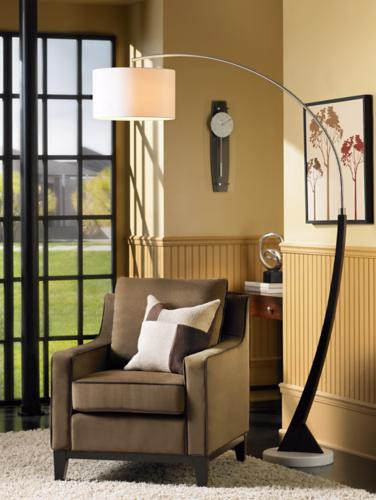 Arc Lamp Living Room
 Add style to a living room corner with an arc floor lamp