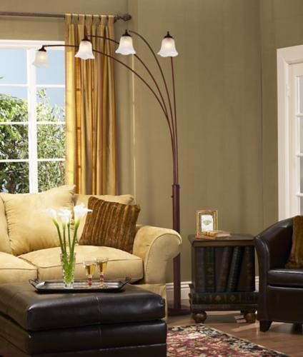 Arc Lamp Living Room
 In a living room an arc floor lamp offers style when