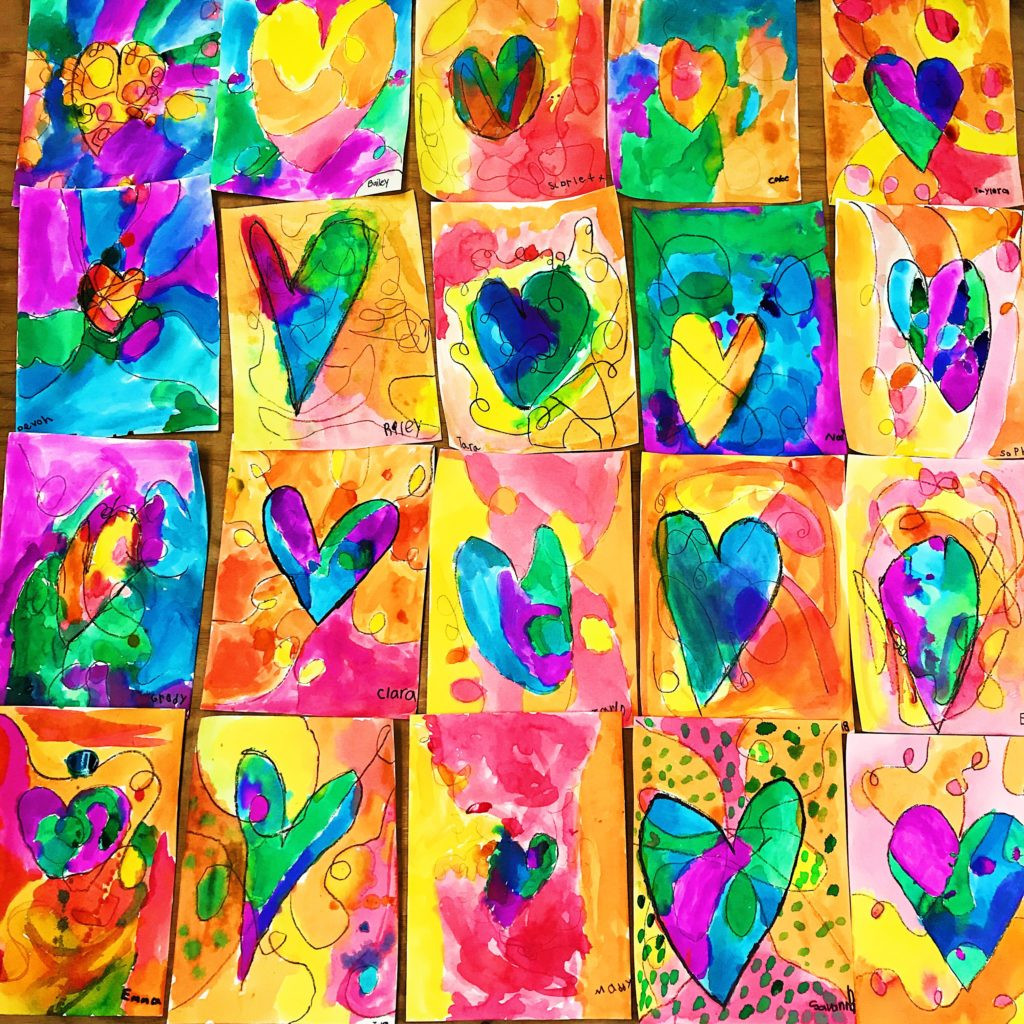 Art Project For Kids
 Kids Heart Art Project • Color Made Happy