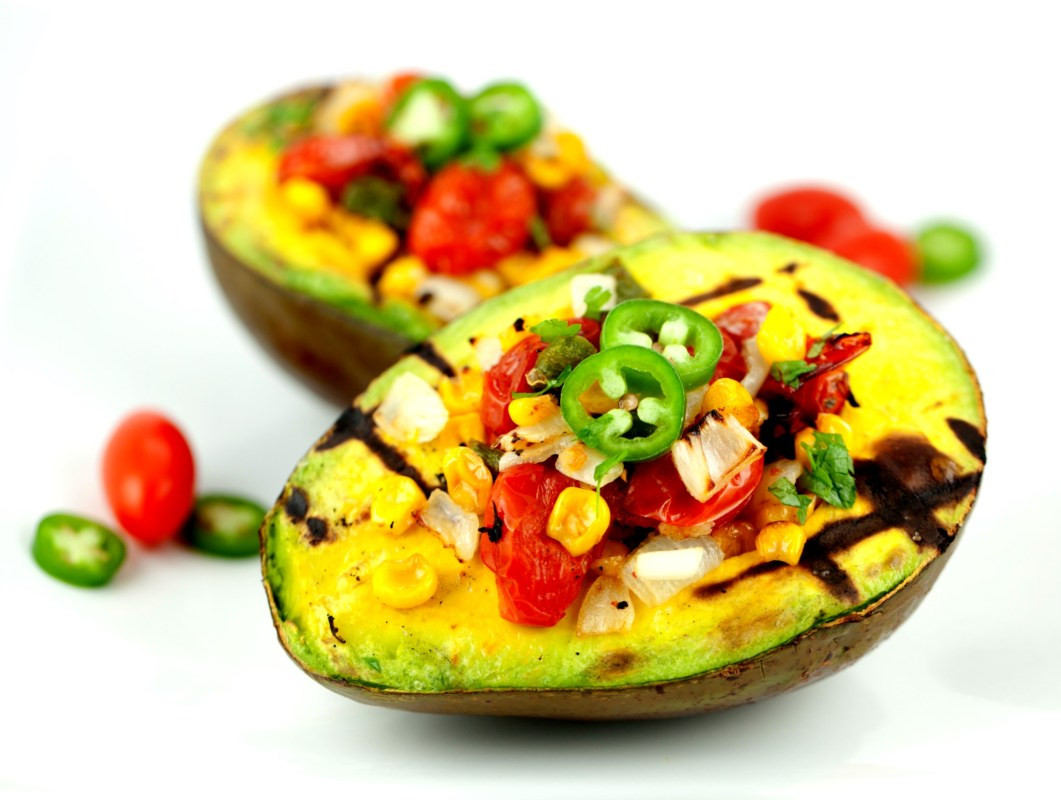 Avocado Recipes Vegan
 Grilled Avocado With Roasted Tomatoes [Vegan] e Green