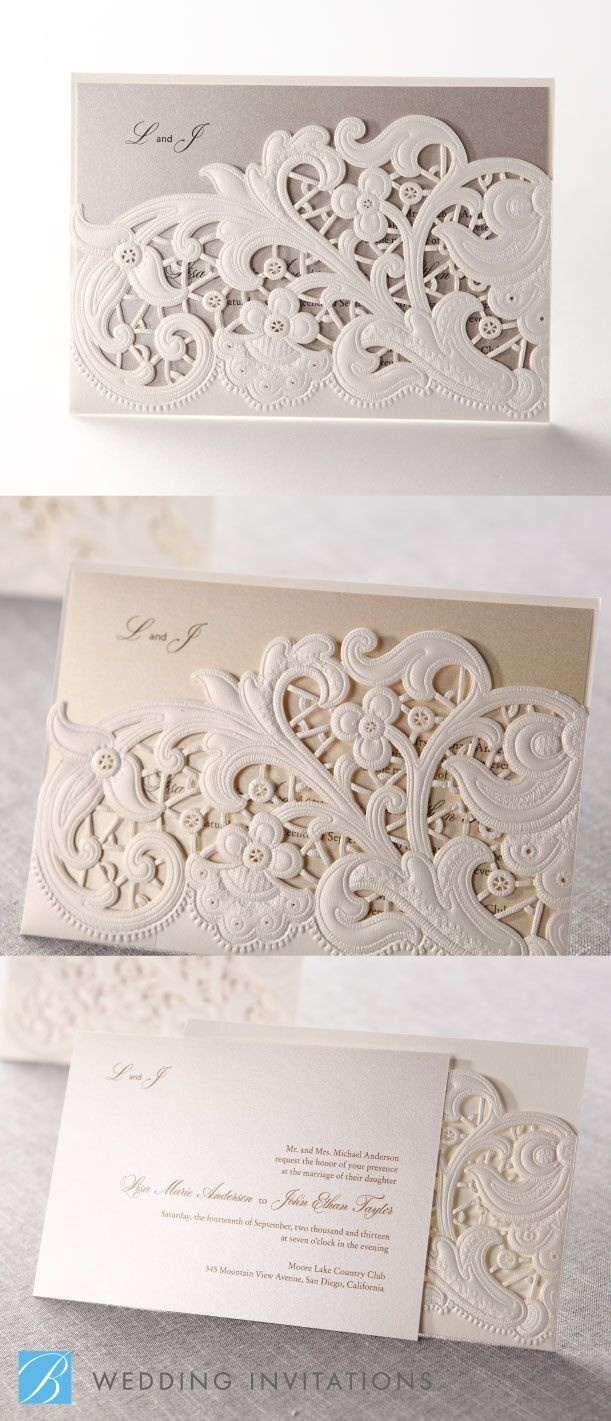 B Wedding Invitations
 7 best images about cricut wedding invites on Pinterest