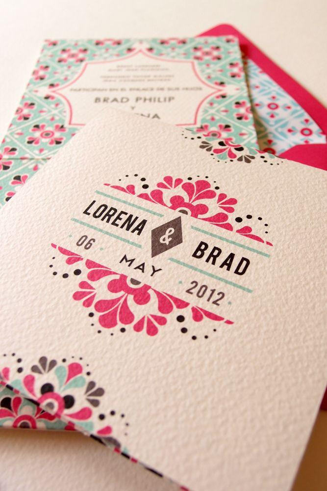 B Wedding Invitations
 Mexican Wedding Invitations Lizzy B Loves