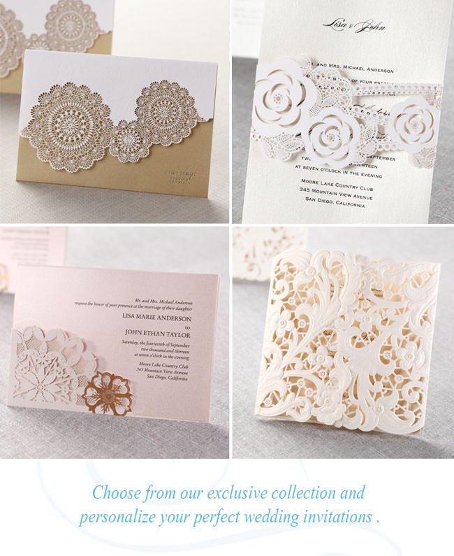 B Wedding Invitations
 Laser Cut Wedding Invitations from B Wedding Invitations