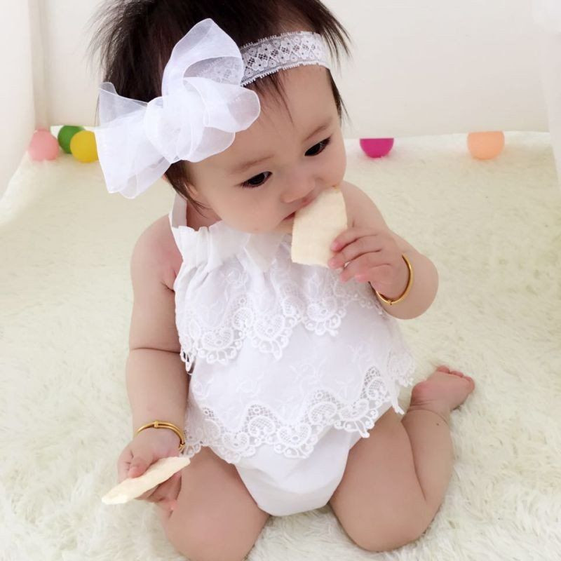Baby Girl Fashion
 Newborn Clothing 2016 Baby Girl Cute Bodysuits Lace