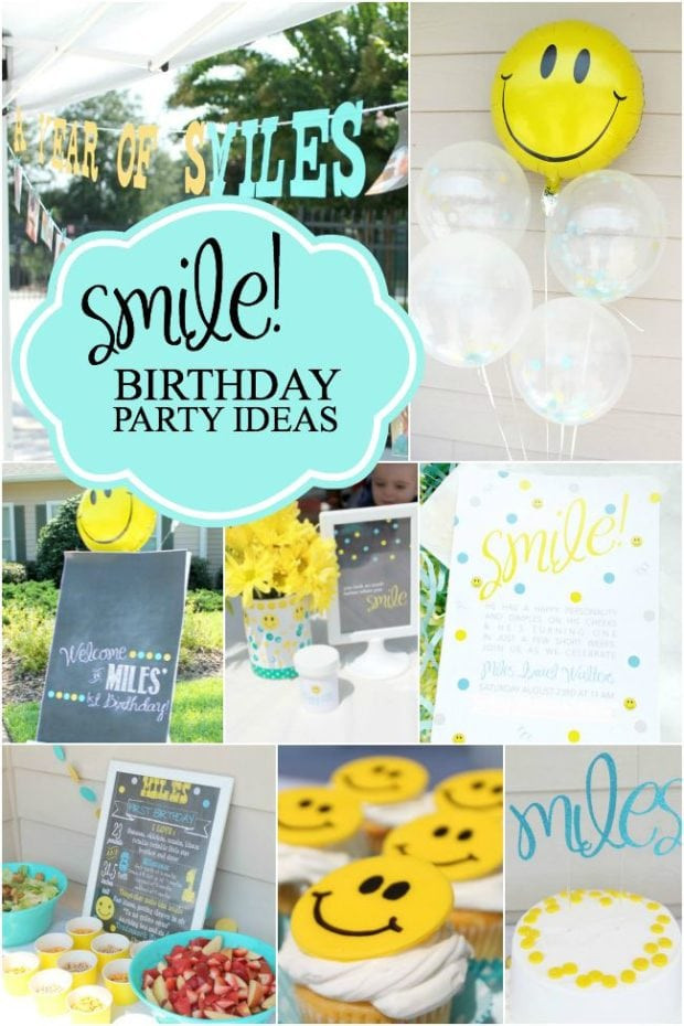 Baby'S First Birthday Gift Ideas
 A Smiley Face Boy s First Birthday Party