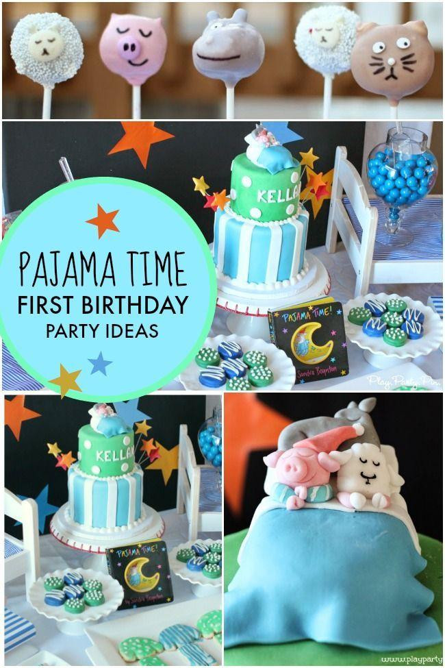 Baby'S First Birthday Gift Ideas
 A Pajama Time Boy s 1st Birthday Party Spaceships and