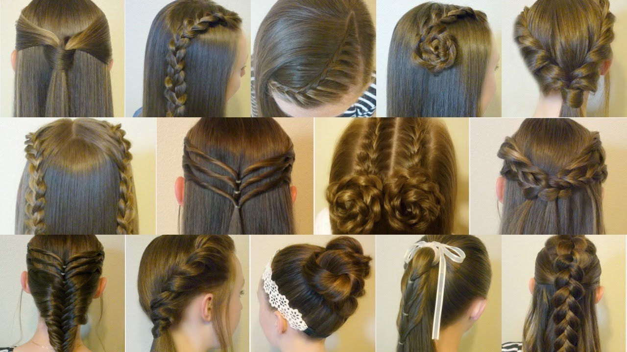 Back To School Hairstyles For Kids
 14 Easy Hairstyles For School pilation 2 Weeks