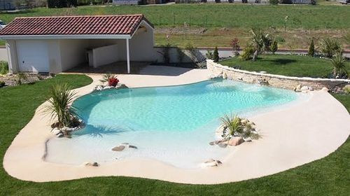 Backyard Beach Pool
 Construye una playa en tu casa con Las piscinas de Arena