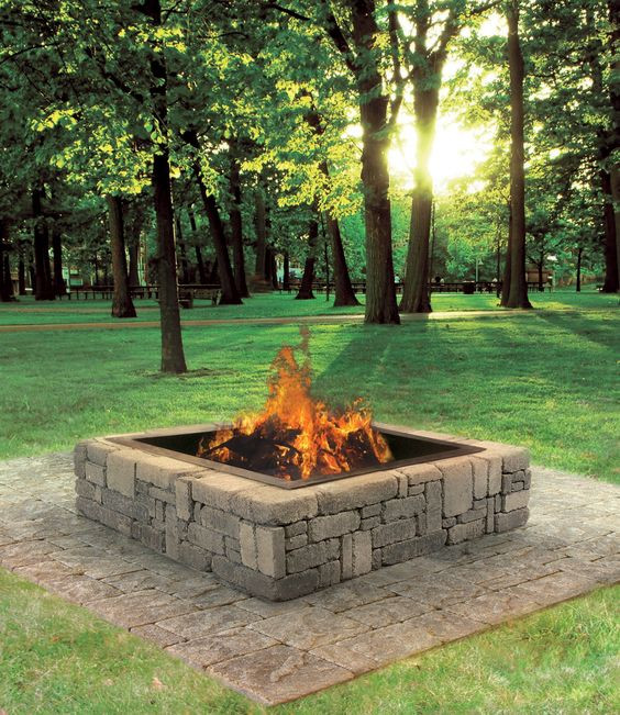 Backyard Bonfire Pit
 This Rustic Fire Pit makes a great addition to your