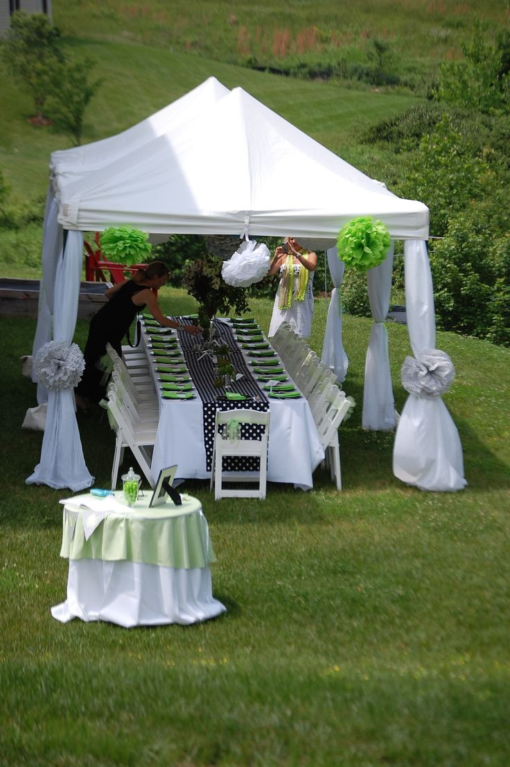 Backyard Engagement Party Decoration Ideas Africa
 Black White and Lime Baby Shower Baby Nursery