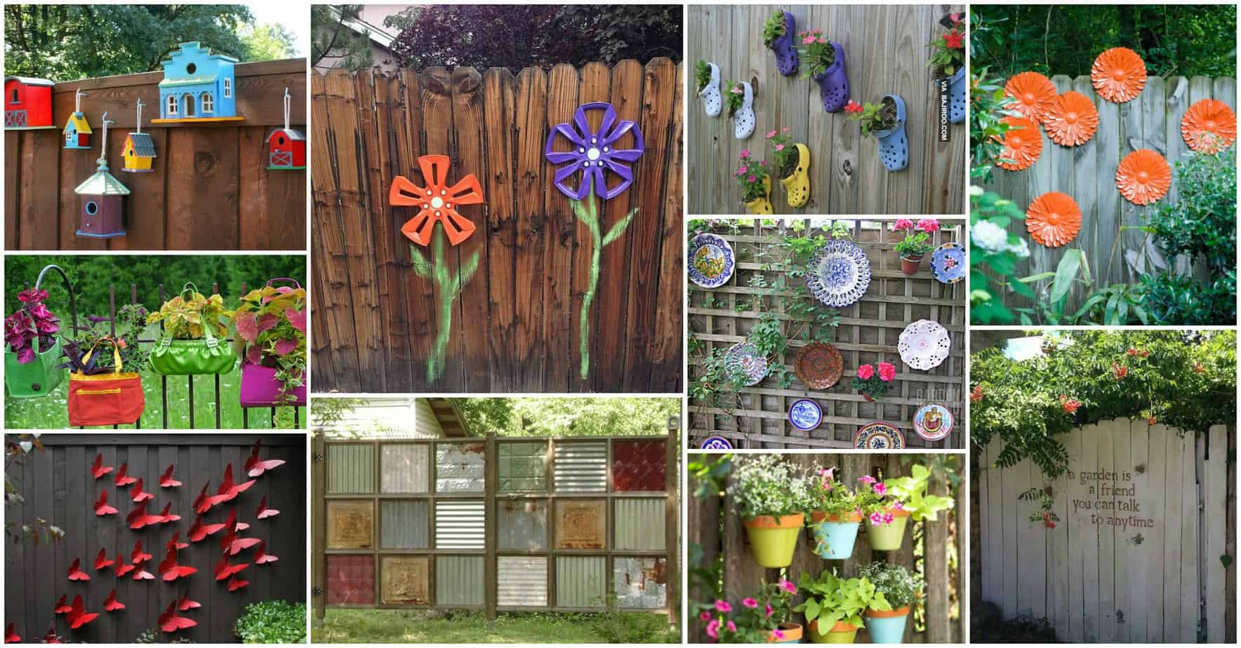 Backyard Fence Decor Ideas
 12 Beautiful DIY Fence Decoration Ideas