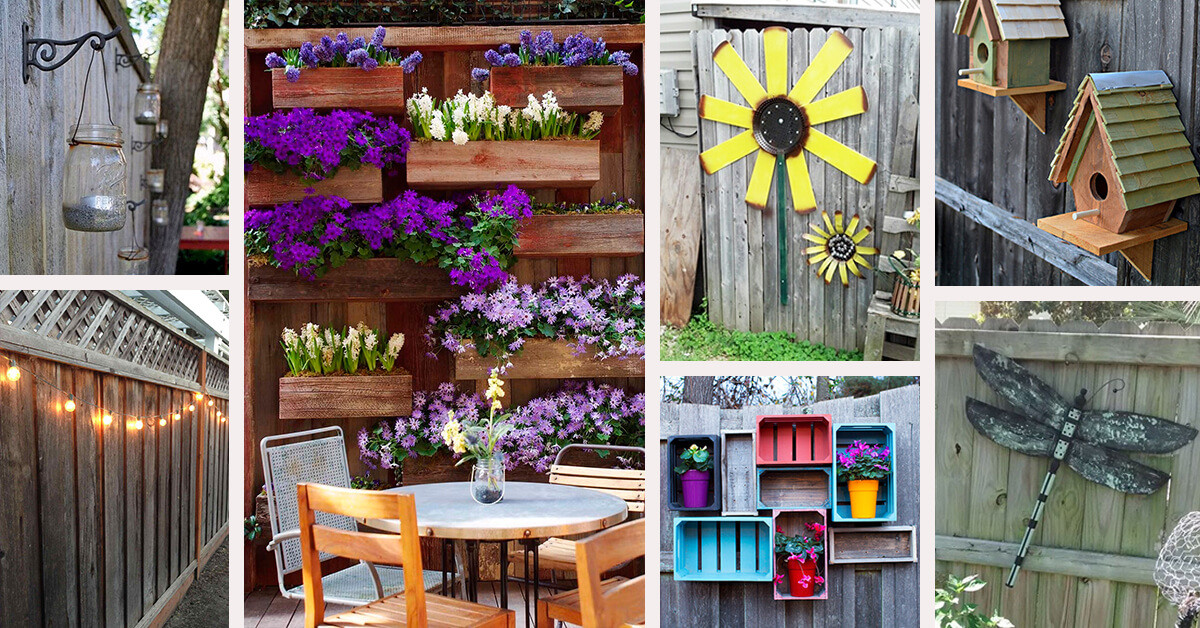 Backyard Fence Decor Ideas
 31 Best Garden Fence Decoration Ideas and Designs for 2020