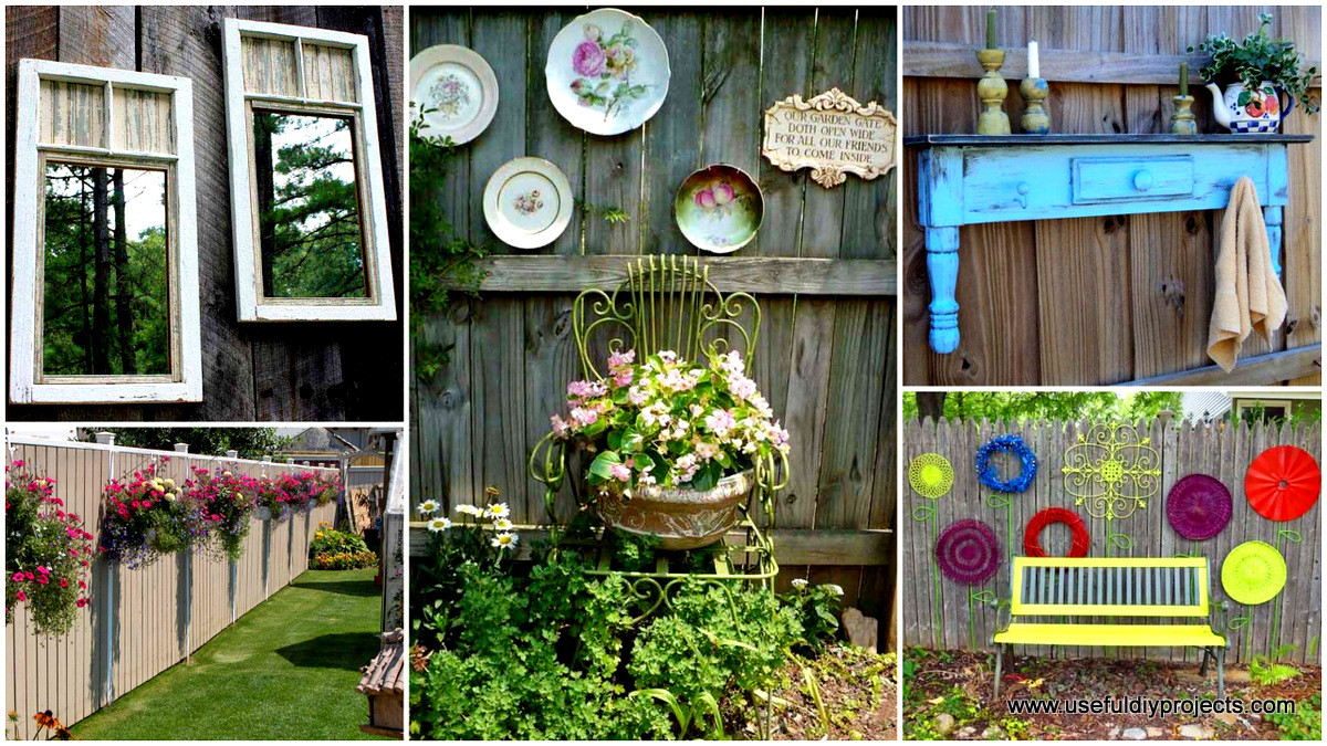 Backyard Fence Decor Ideas
 Top 23 DIY Garden Fence Decorations To Mesmerize Pedestrians