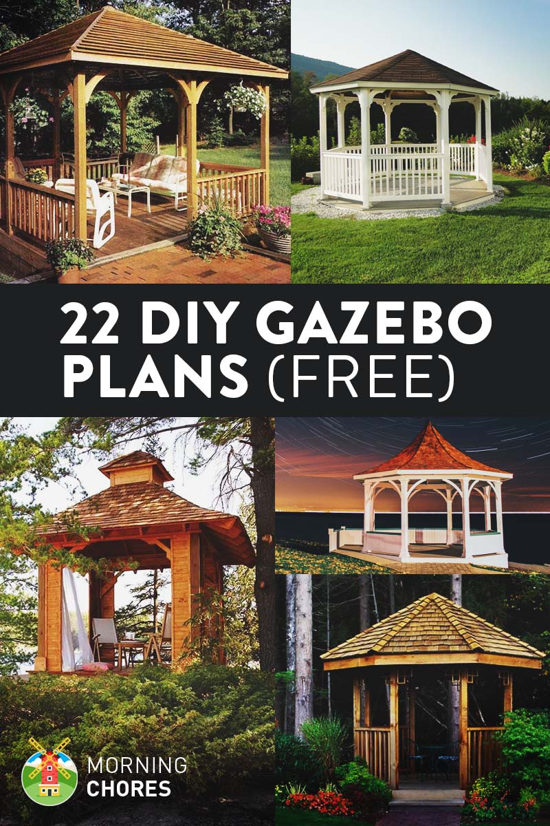 Backyard Gazebo Diy
 22 Free DIY Gazebo Plans & Ideas to Build with Step by