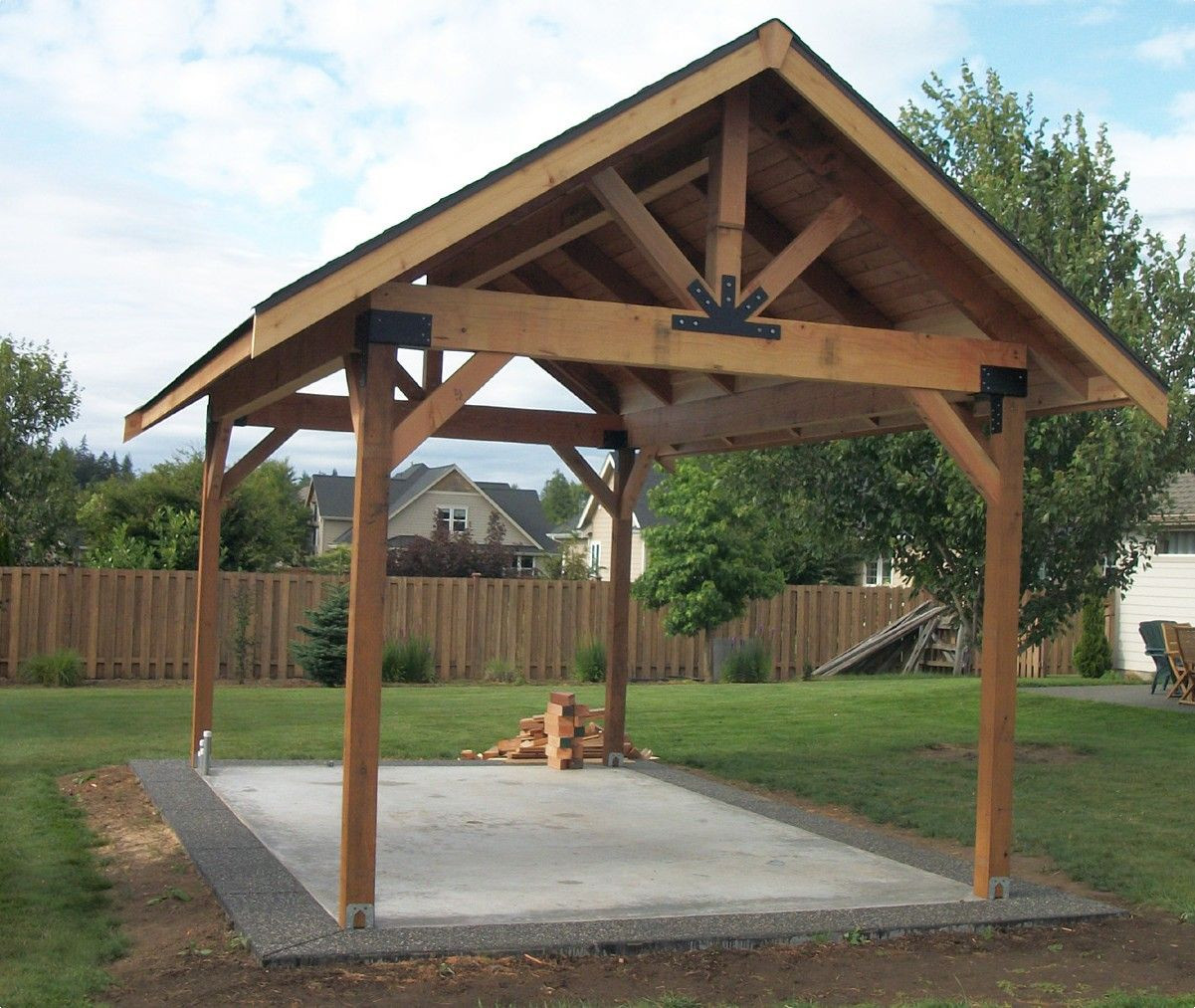 Backyard Gazebo Diy
 Outdoor Picnic Pavilion Plans Bing