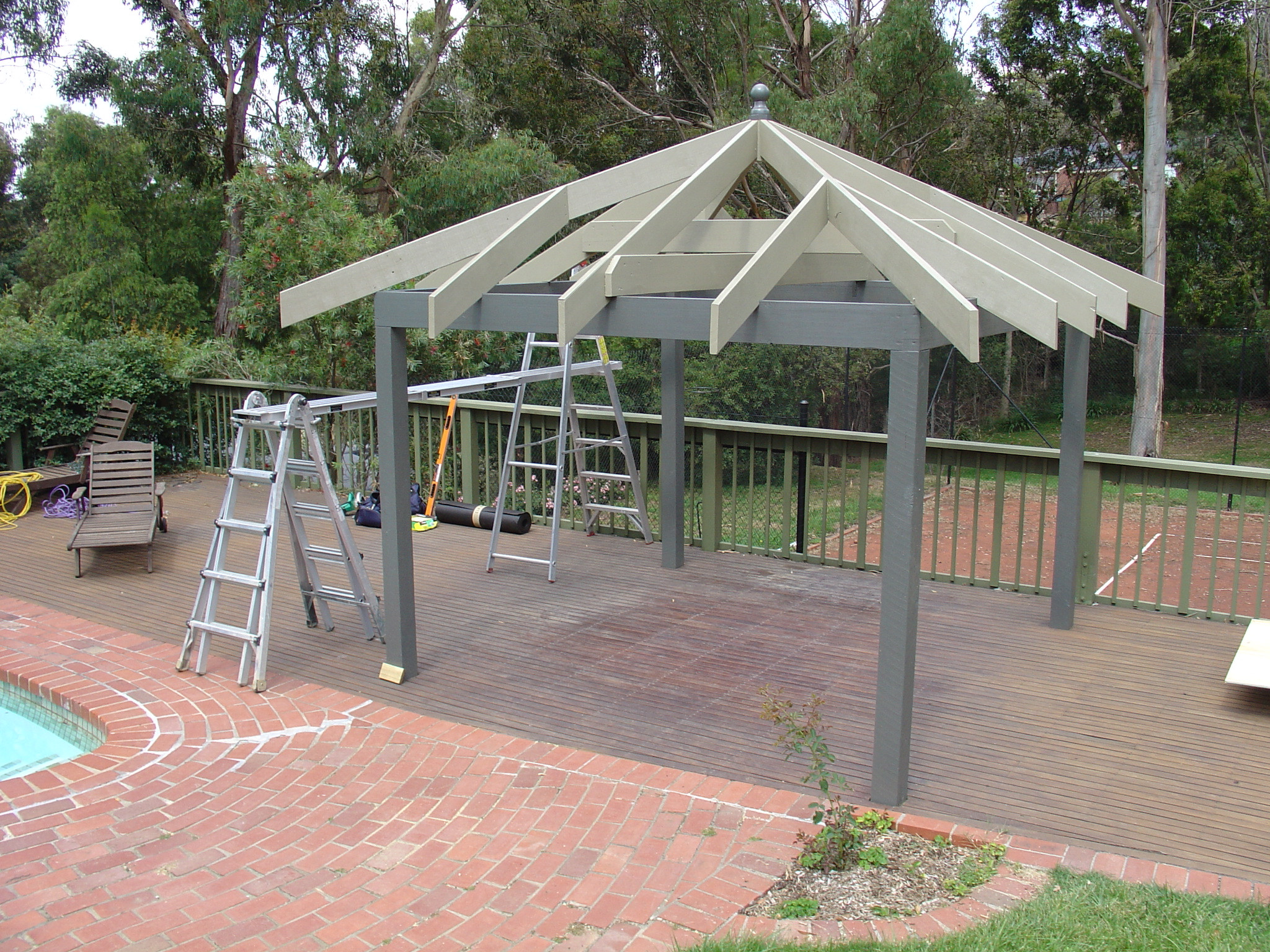 Backyard Gazebo Diy
 How to Install Outdoor Gazebo Kits & Pergola Roof shingles