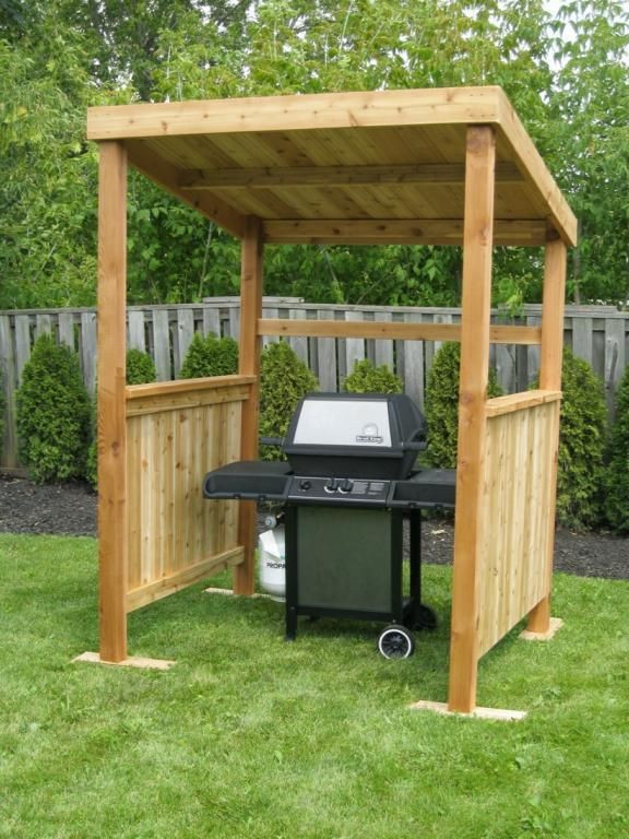 Backyard Grill Cover
 Look at this BBQ shelter perfect for rainy weather