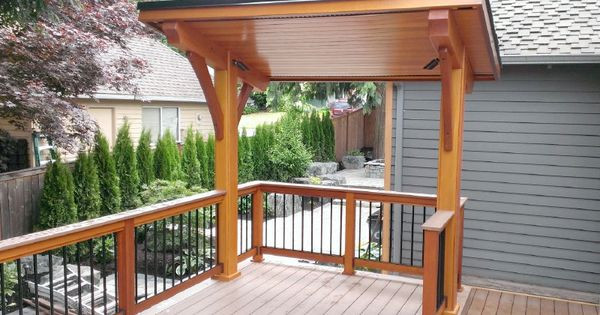 Backyard Grill Cover
 covered bbq area in deck Google Search