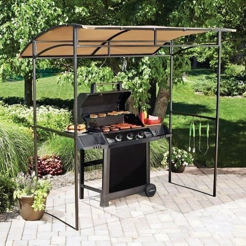 Backyard Grill Cover
 New Mainstays Curved Grill Gazebo Awning Bar B Que Smoker