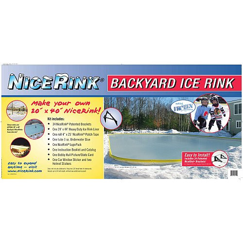 Backyard Ice Rink Kits
 Backyard Ice Rink Kit – Nicerink 20′ X 40′ Ice Surface