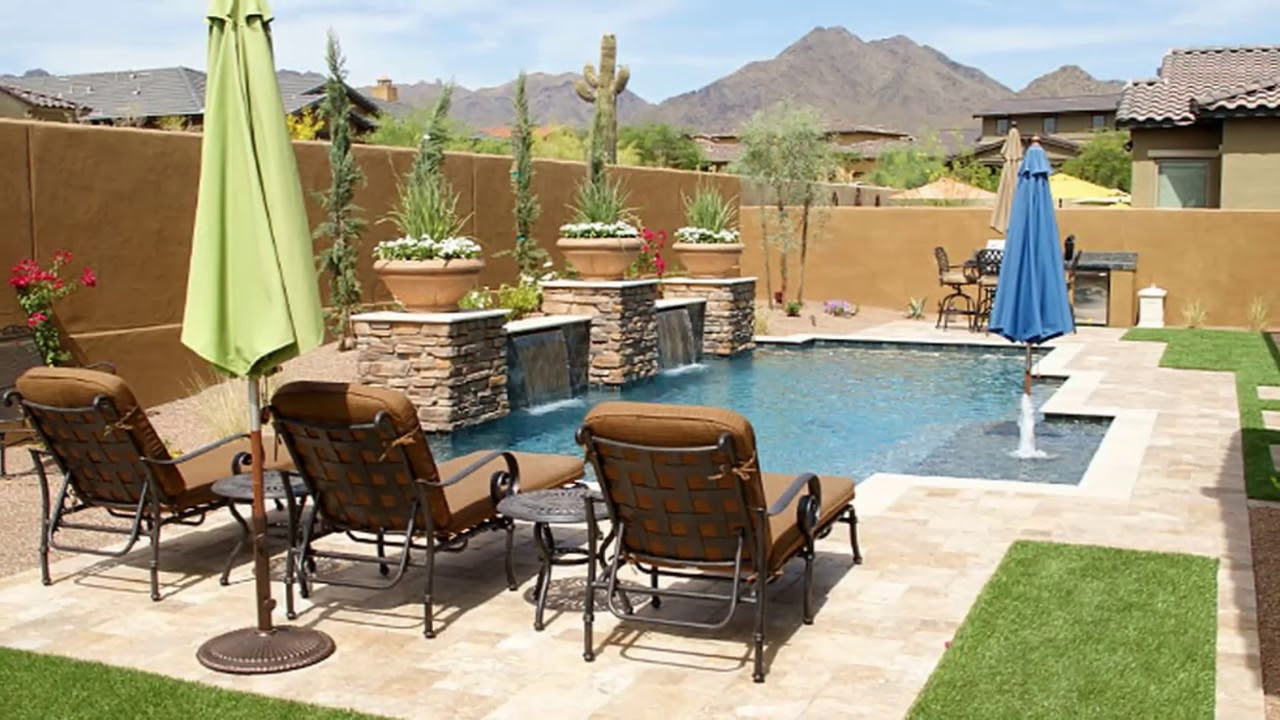 Backyard Landscaping Ideas With Pools
 [Modern Backyard] Arizona Backyard Ideas A Bud