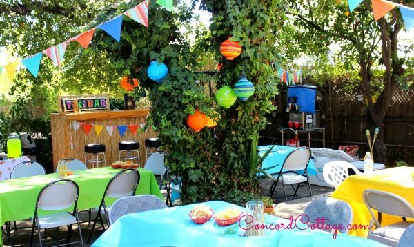 Backyard Luau Party Ideas
 Backyard Luau Birthday Party Decor