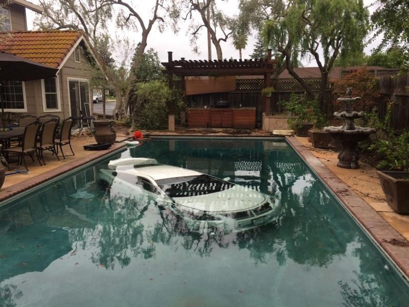 Backyard Pools Sacramento
 Car Ends Up In Backyard Pool At Riverbank Home – CBS