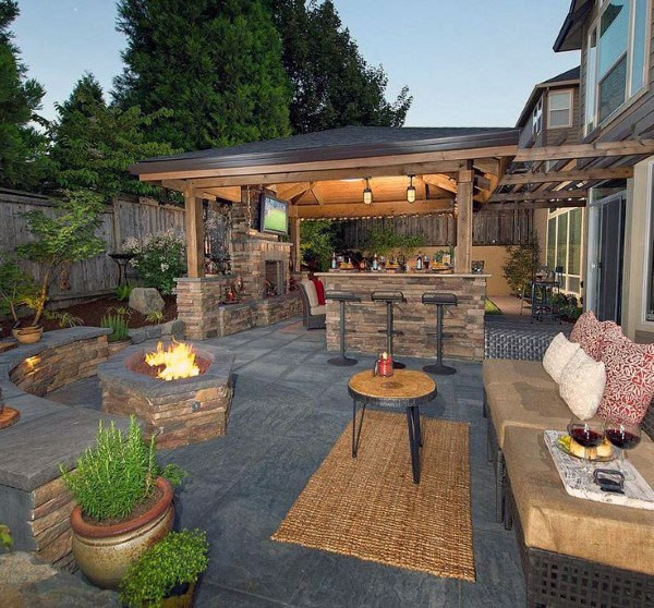 Backyard Porches Ideas
 Top 50 Best Backyard Outdoor Bar Ideas Cool Watering Holes