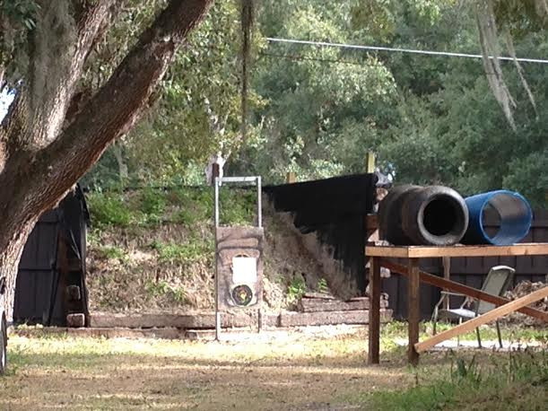 Backyard Shooting Range
 Fruitland Park backyard gun range located near elementary