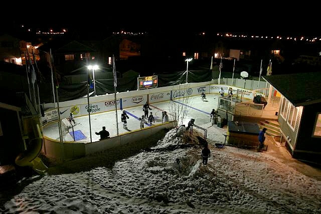 Backyard Skate Rink
 Winter preview Backyard ice rinks