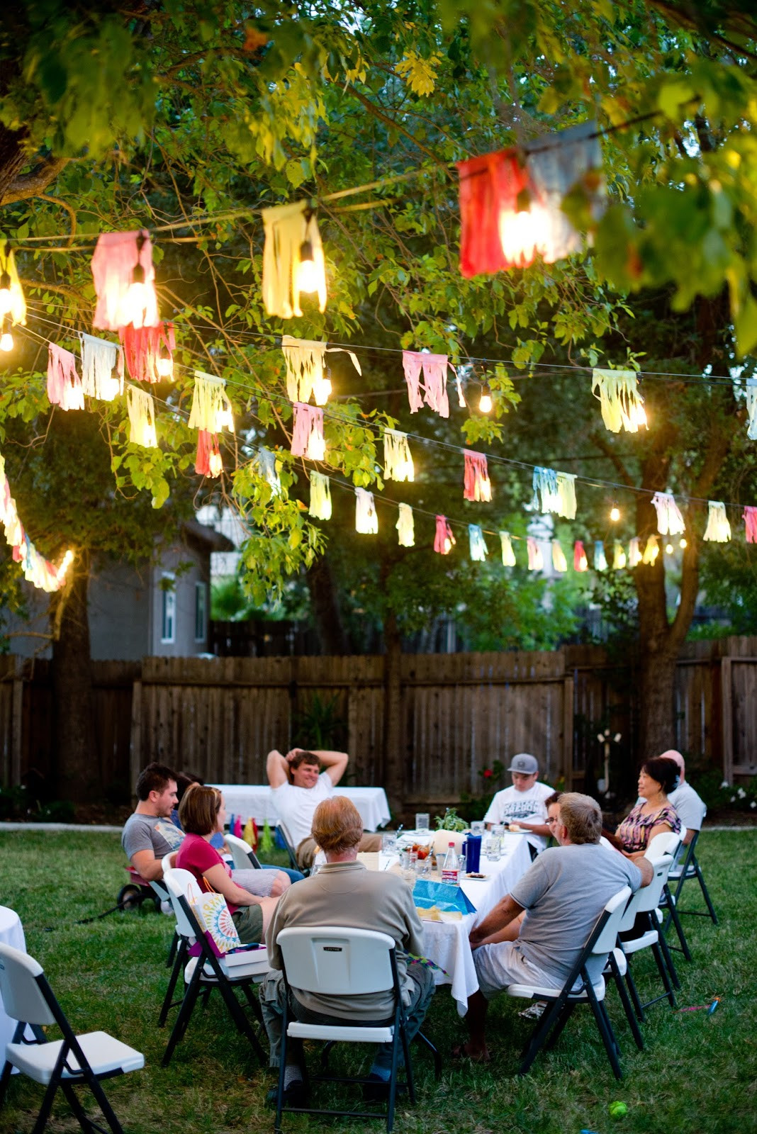 Backyard Tea Lights Party Ideas
 Domestic Fashionista Backyard Fall Celebration