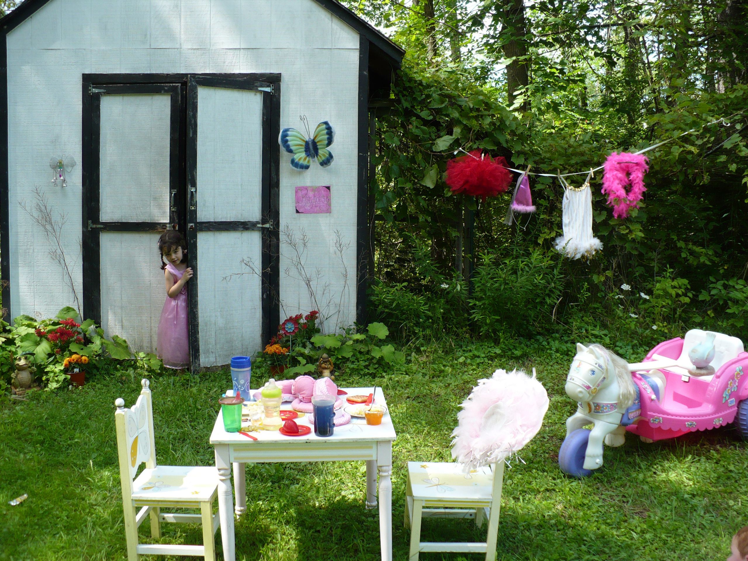 Backyard Tea Party Ideas
 backyard fairy tea party 105