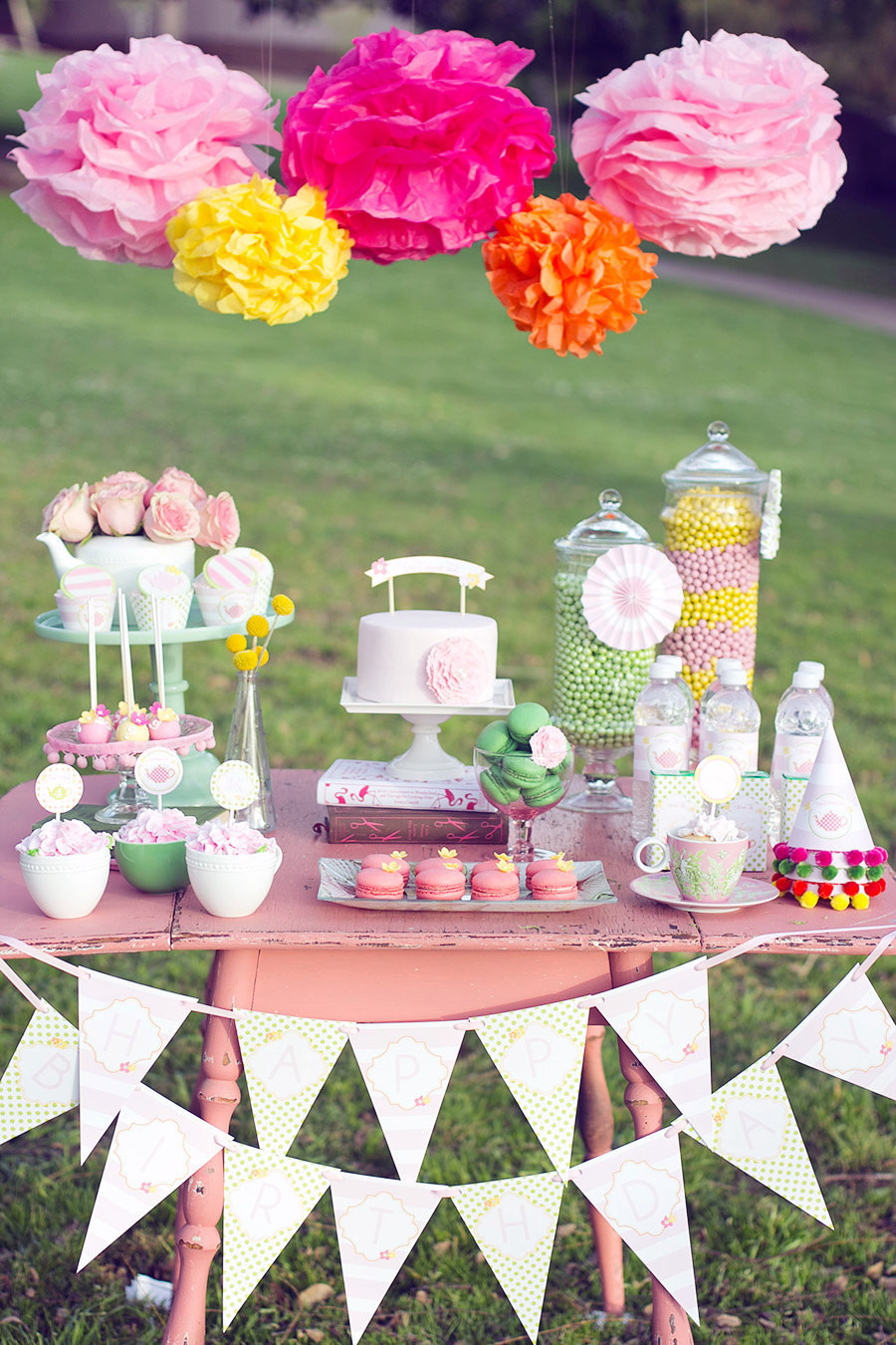 Backyard Tea Party Ideas
 Printable Garden Tea Party Package Featured on Hostess with