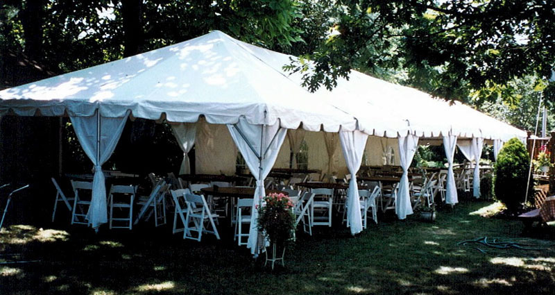 Backyard Tent Rental
 Merry Brides How to Choose an Outdoor Wedding Tent Size