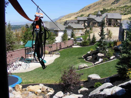 Backyard Zip Line Diy
 Zip line 250 Zip line in the backyard Zipline in the