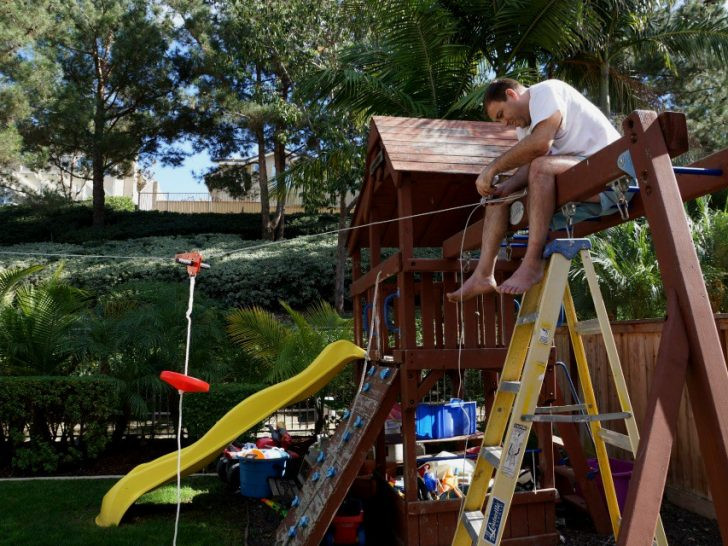 Backyard Zip Line Diy
 Backyard Zip Line Platform