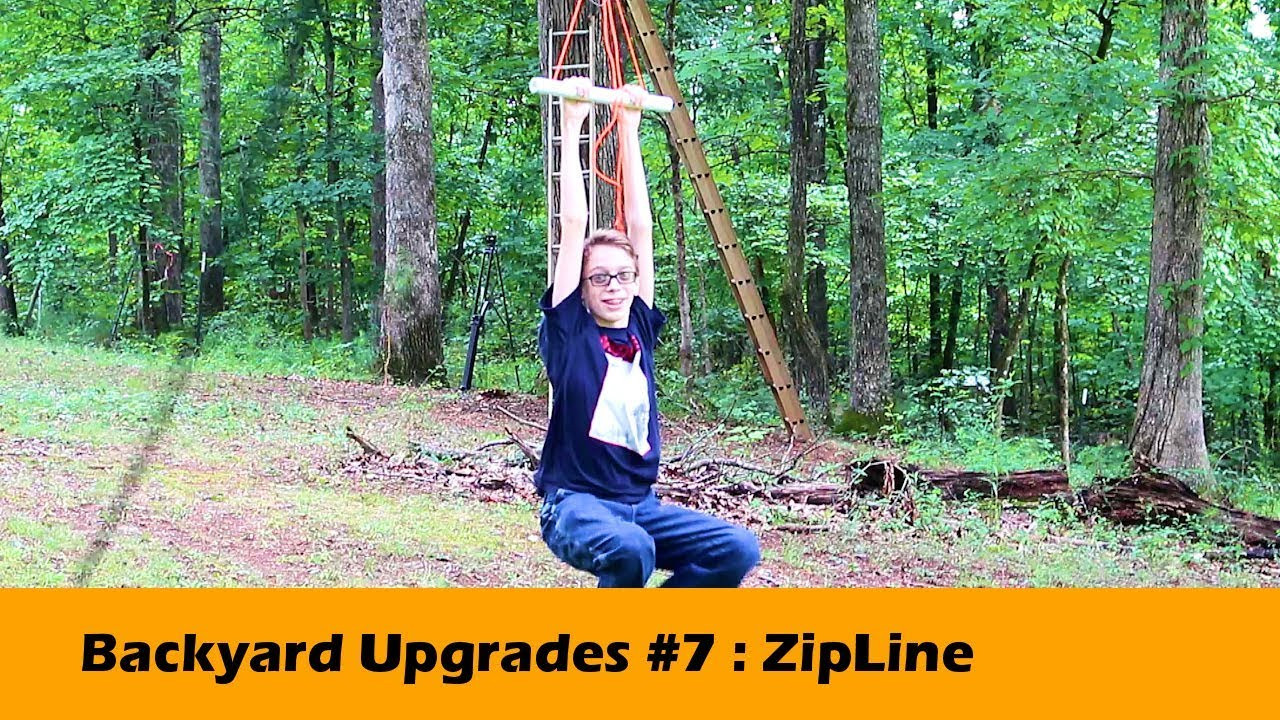 Backyard Zip Line Diy
 Homemade Zipline DIY Backyard Upgrades 7