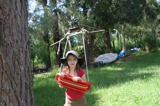 Backyard Zip Line Diy
 dream job for woodworker Homemade zipline