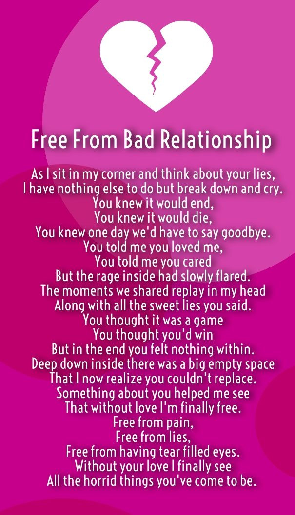 Bad Relationship Quotes For Him
 Unhealthy Relationship Poems about love