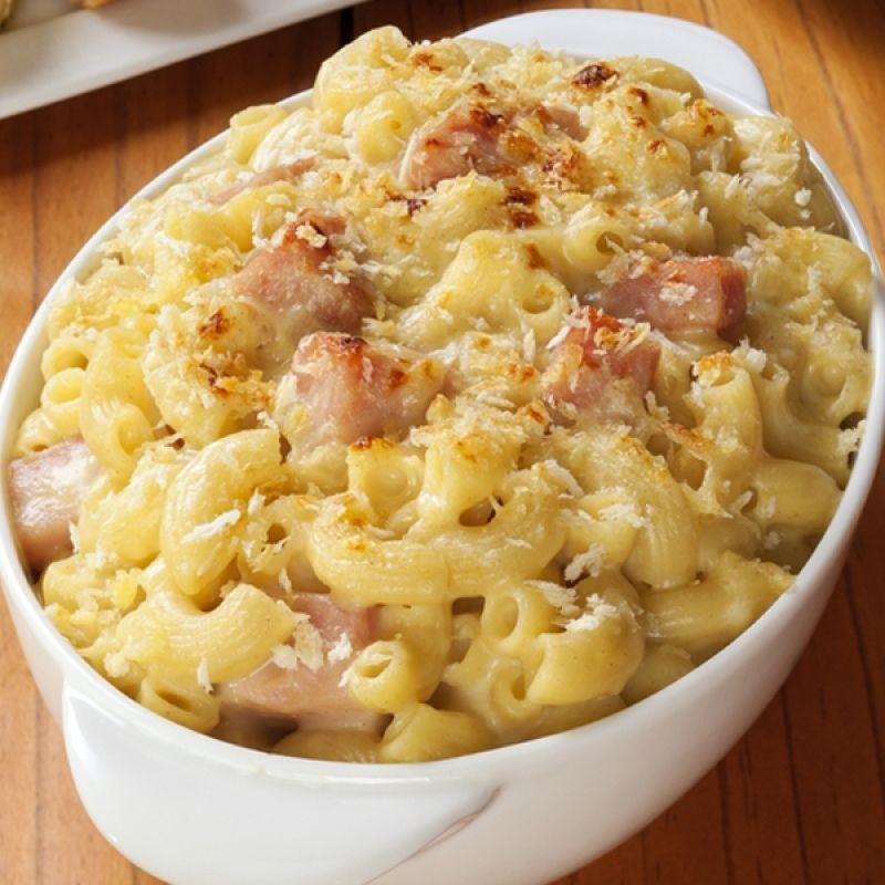 Baked Macaroni And Cheese With Ham Recipes
 A Hearty recipe for warm ham and cheese pasta bake