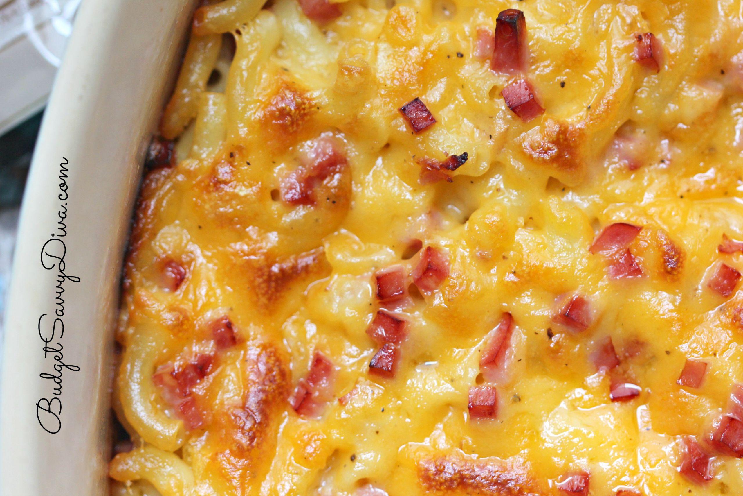 Baked Macaroni And Cheese With Ham Recipes
 Mac and Cheese with Ham Recipe Bud Savvy Diva