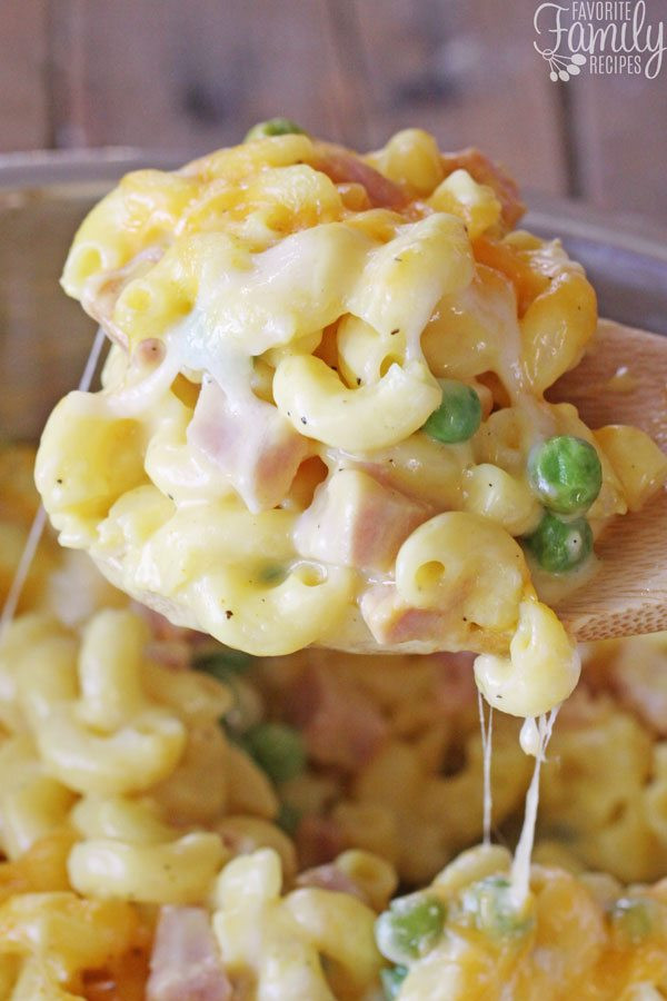 Baked Macaroni And Cheese With Ham Recipes
 Homemade Macaroni and Cheese with Ham and Peas Favorite