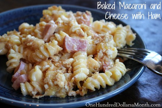Baked Macaroni And Cheese With Ham Recipes
 Baked Macaroni and Cheese with Ham e Hundred Dollars a