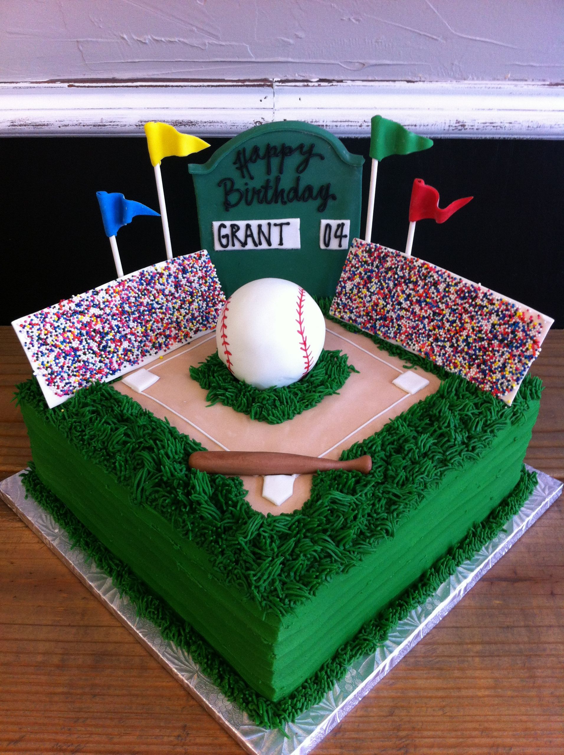 Baseball Birthday Cake
 Party cakes in McKinney and Dallas Texas