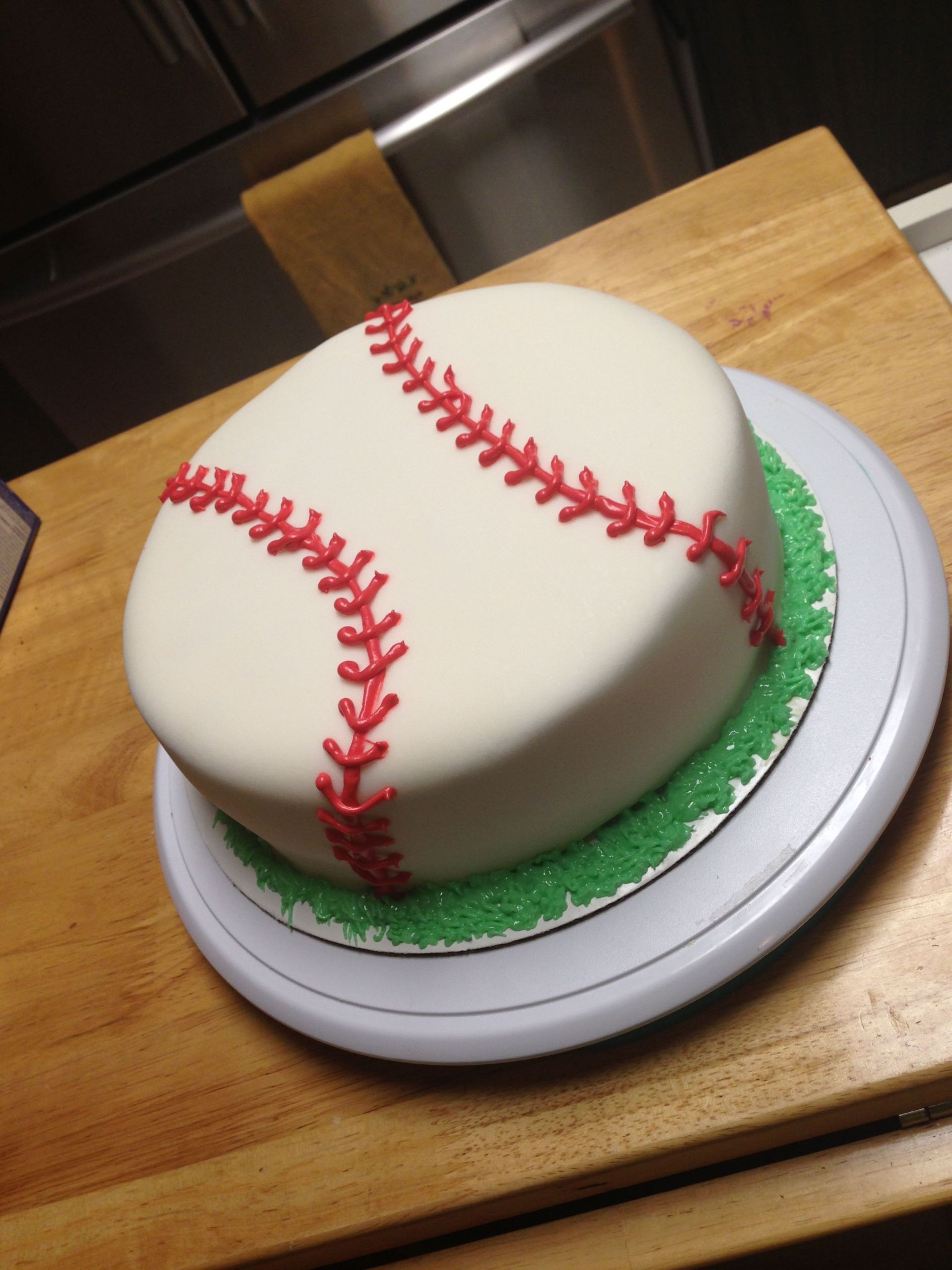 Baseball Birthday Cake
 Baseball cake fondant baseball birthdaycake