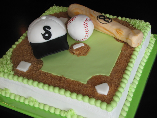 Baseball Birthday Cake
 Decadent Designs Baseball Birthday Cake