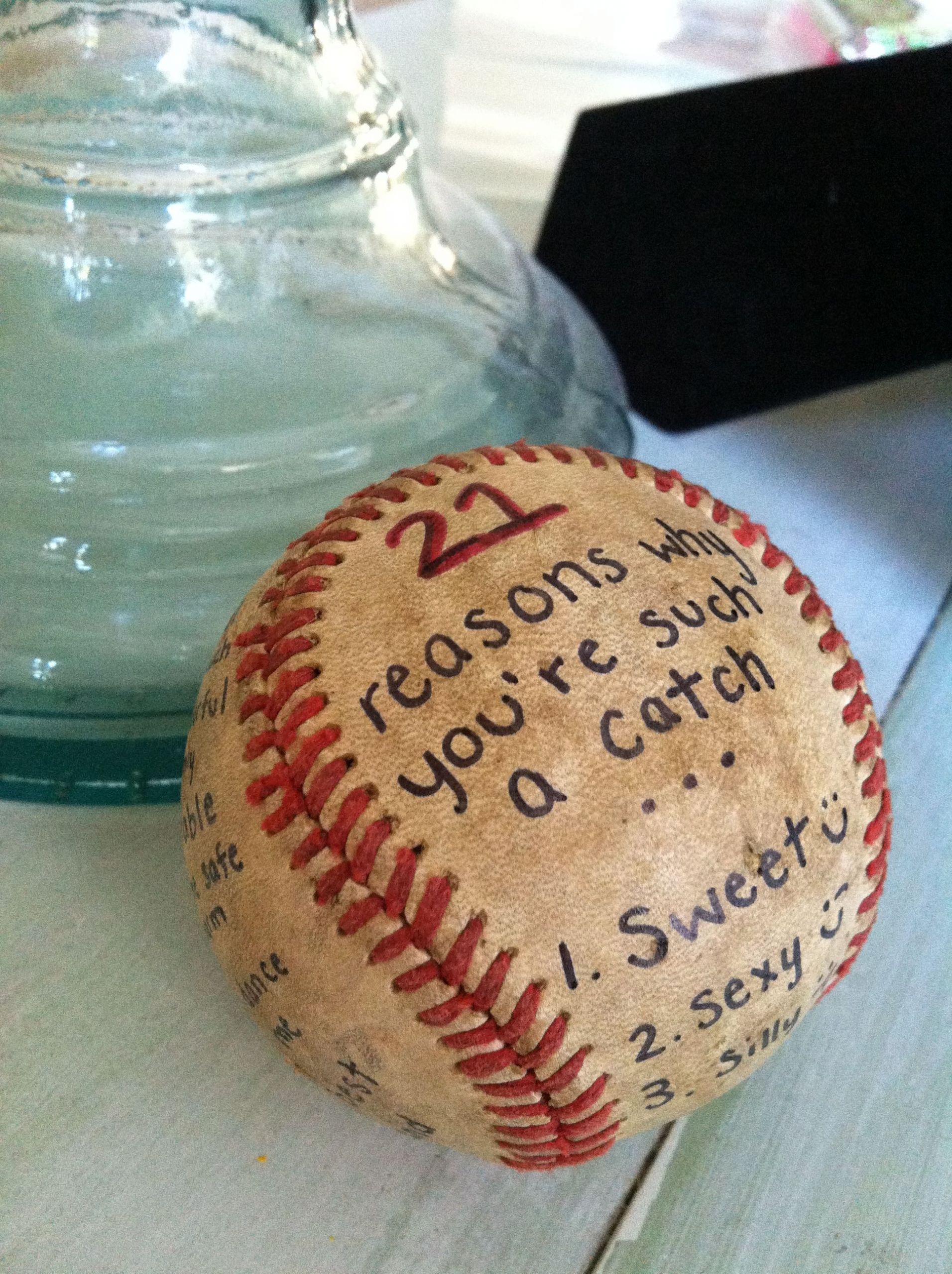 Baseball Gift Ideas For Boyfriend
 this would be sooo cute if I was dating that guy i liked