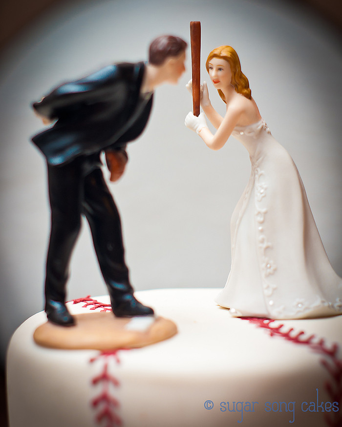 Baseball Wedding Cake Topper
 SugarSong Custom Cakes