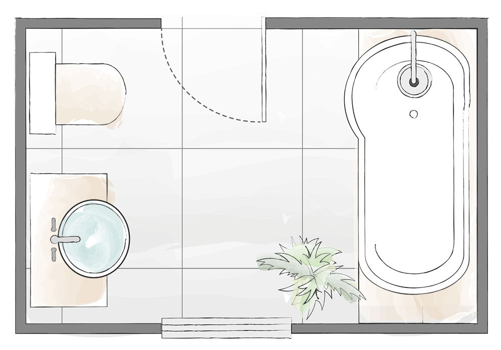 Bathroom Design Layout Planner
 Bathroom layout plans – for small and large rooms