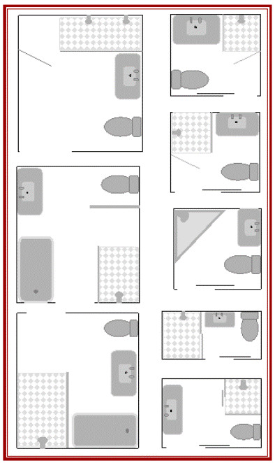 Bathroom Design Layout Planner
 Master Bathroom Layouts